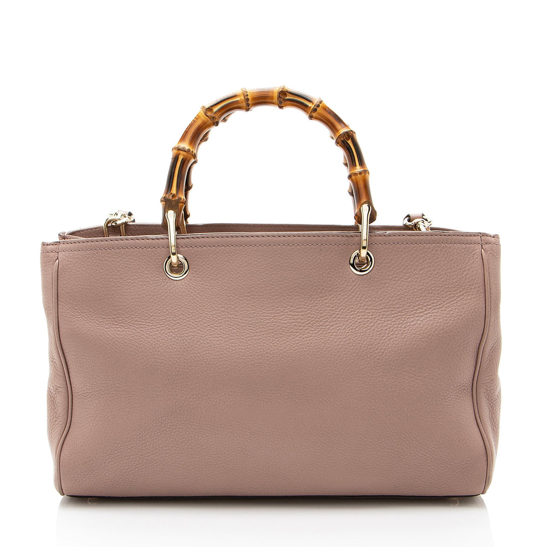 Gucci Leather Bamboo Medium Shopper Tote