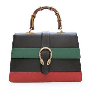 Gucci Leather Borsa Dionysus Large Top Handle Bag