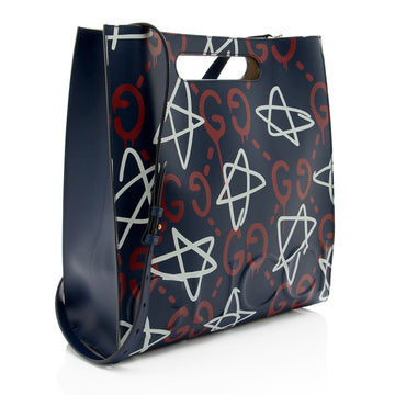 Gucci Leather Ghost Medium Tote