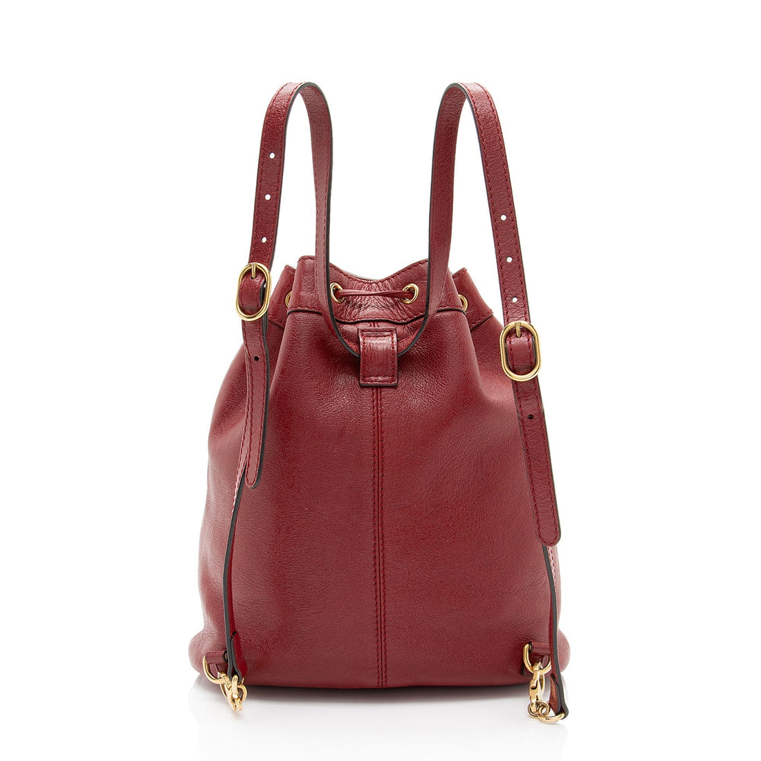 Gucci Leather Rebelle Medium Backpack