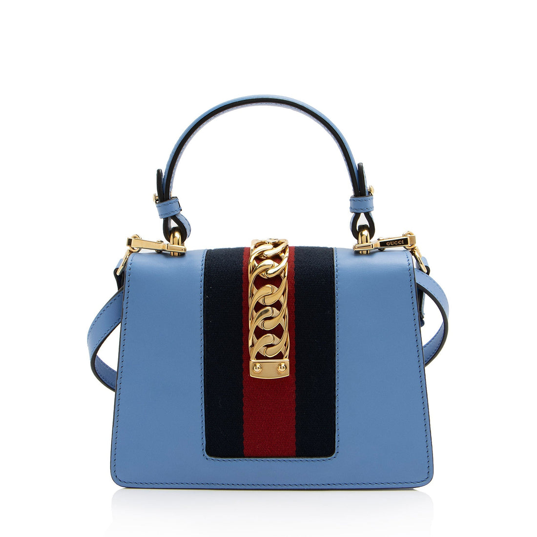 Gucci Leather Sylvie Mini Top Handle