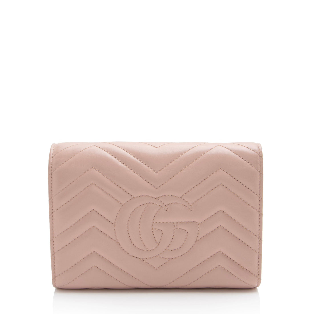Gucci Matelasse Leather GG Marmont Mini Wallet on Chain
