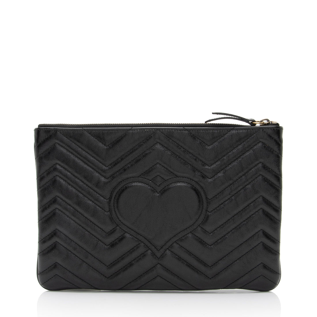 Gucci Matelasse Leather GG Marmont Zip Pouch