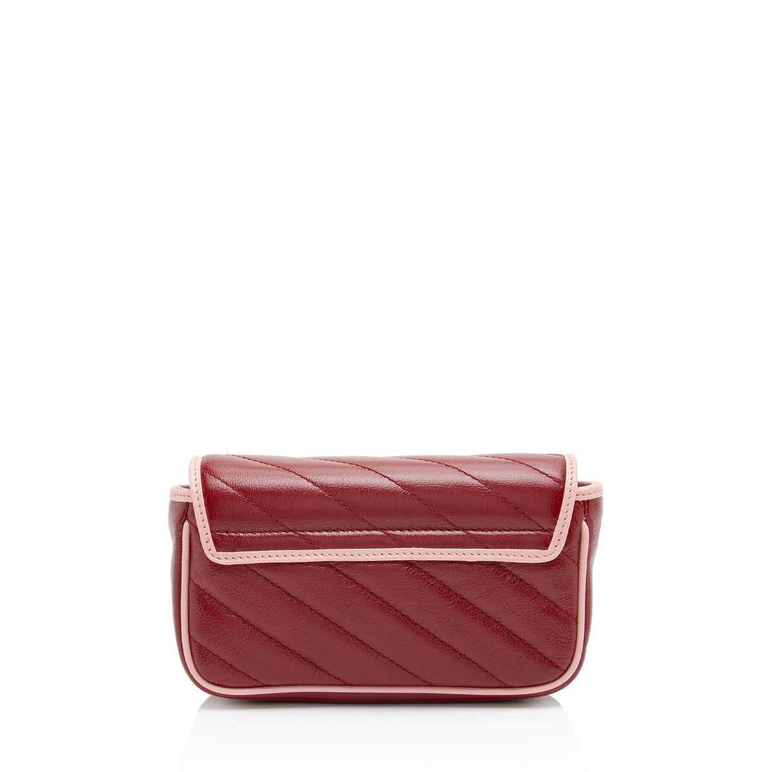 Gucci Matelasse Leather Torchon GG Marmont Super Mini Flap Bag