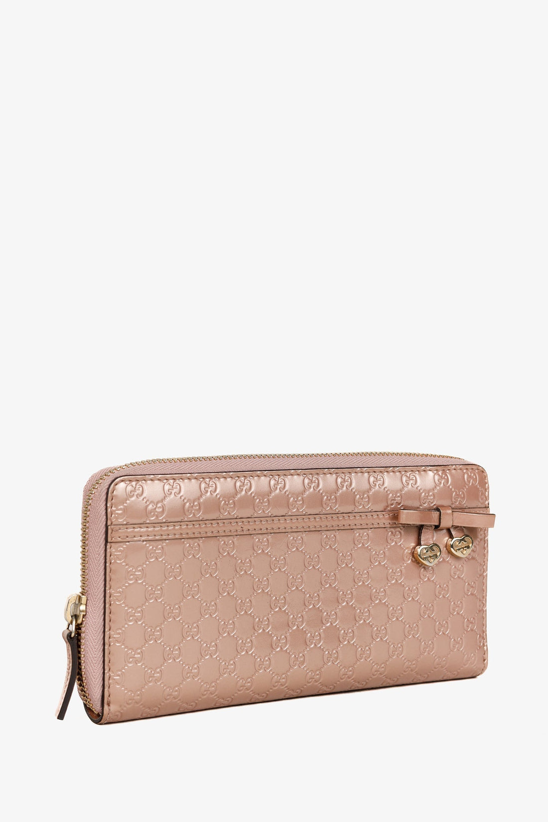 Gucci Dusty Rose Microguccissima Zip-Around Wallet