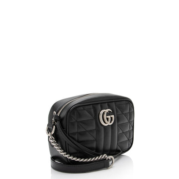 Gucci Mixed Matelasse Leather GG Marmont Aria Mini Chain Bag