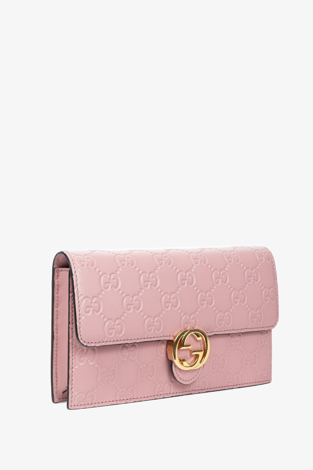 Gucci Icon Camellia Guccissima Gucci Signature Chain Wallet