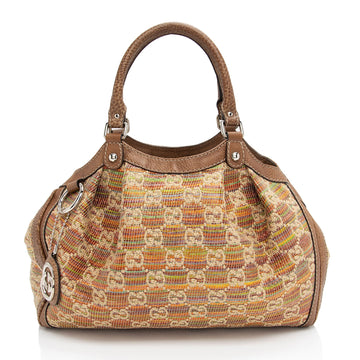 Gucci Raffia Sukey Medium Tote (SHF-M16KcS)