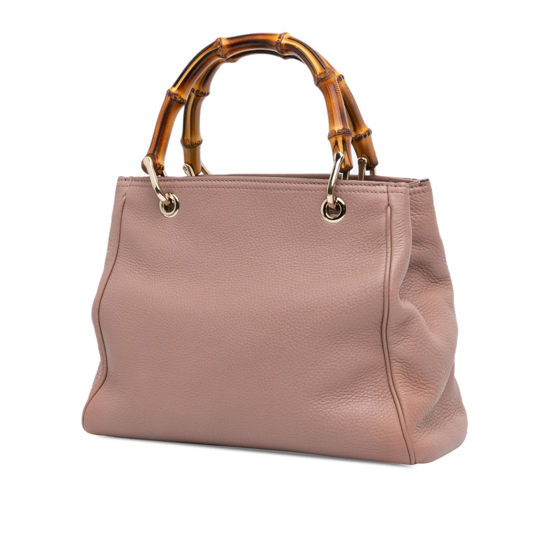 Gucci Small Calfskin Bamboo Shopper Satchel (SHG-4FXiMK)