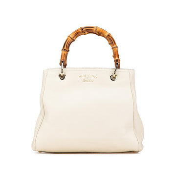 Gucci Small Calfskin Bamboo Shopper Satchel