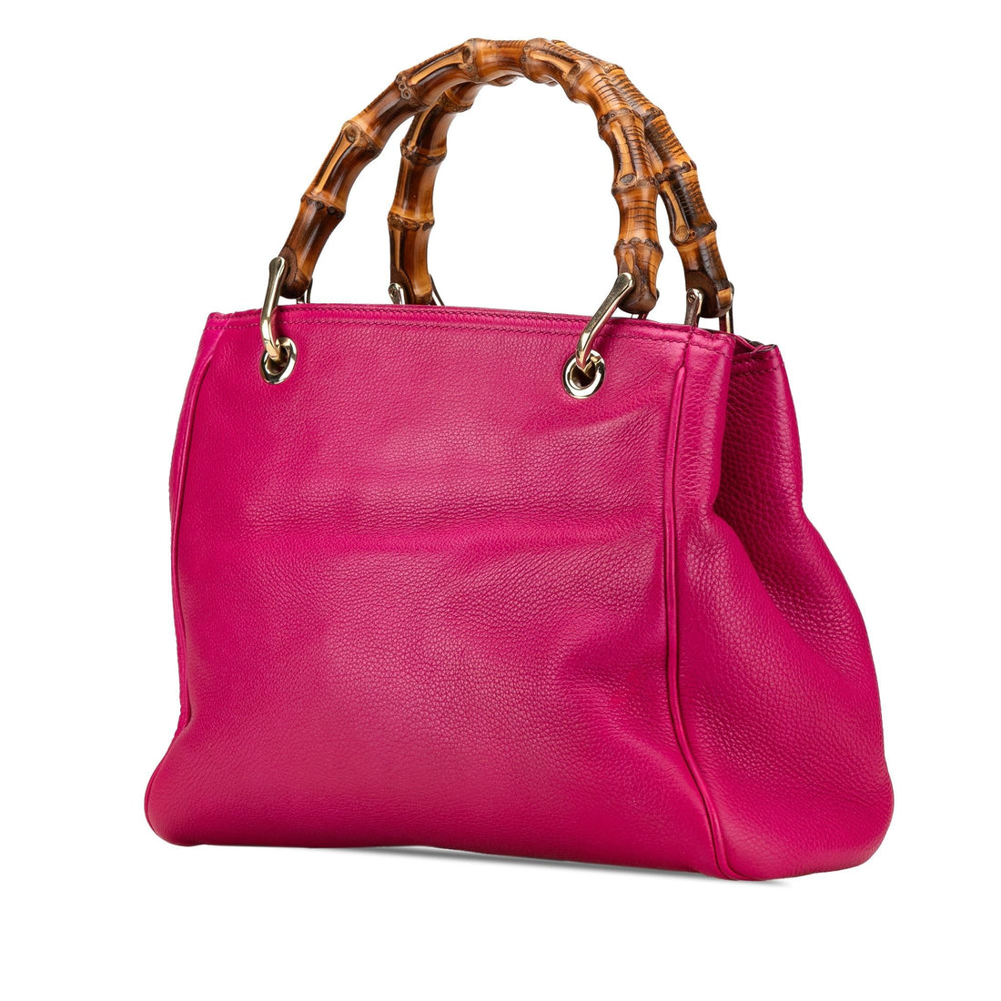 Gucci Small Calfskin Bamboo Shopper Satchel