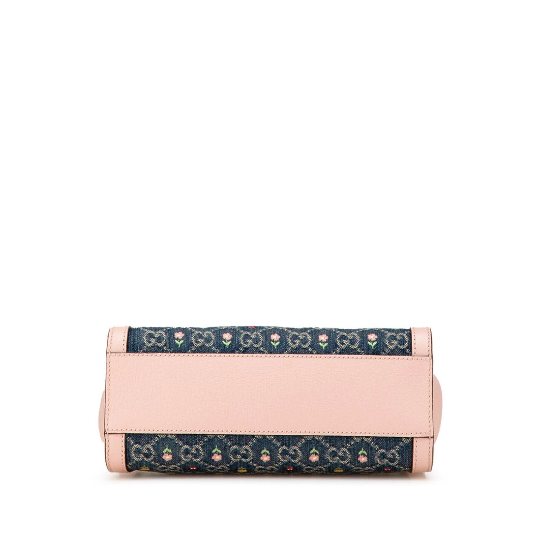 Gucci Small GG Denim Embroidery Ophidia Satchel