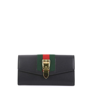 Gucci Sylvie Calfskin Continental Wallet