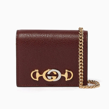 GUCCI Calfskin Zumi Chain Wallet