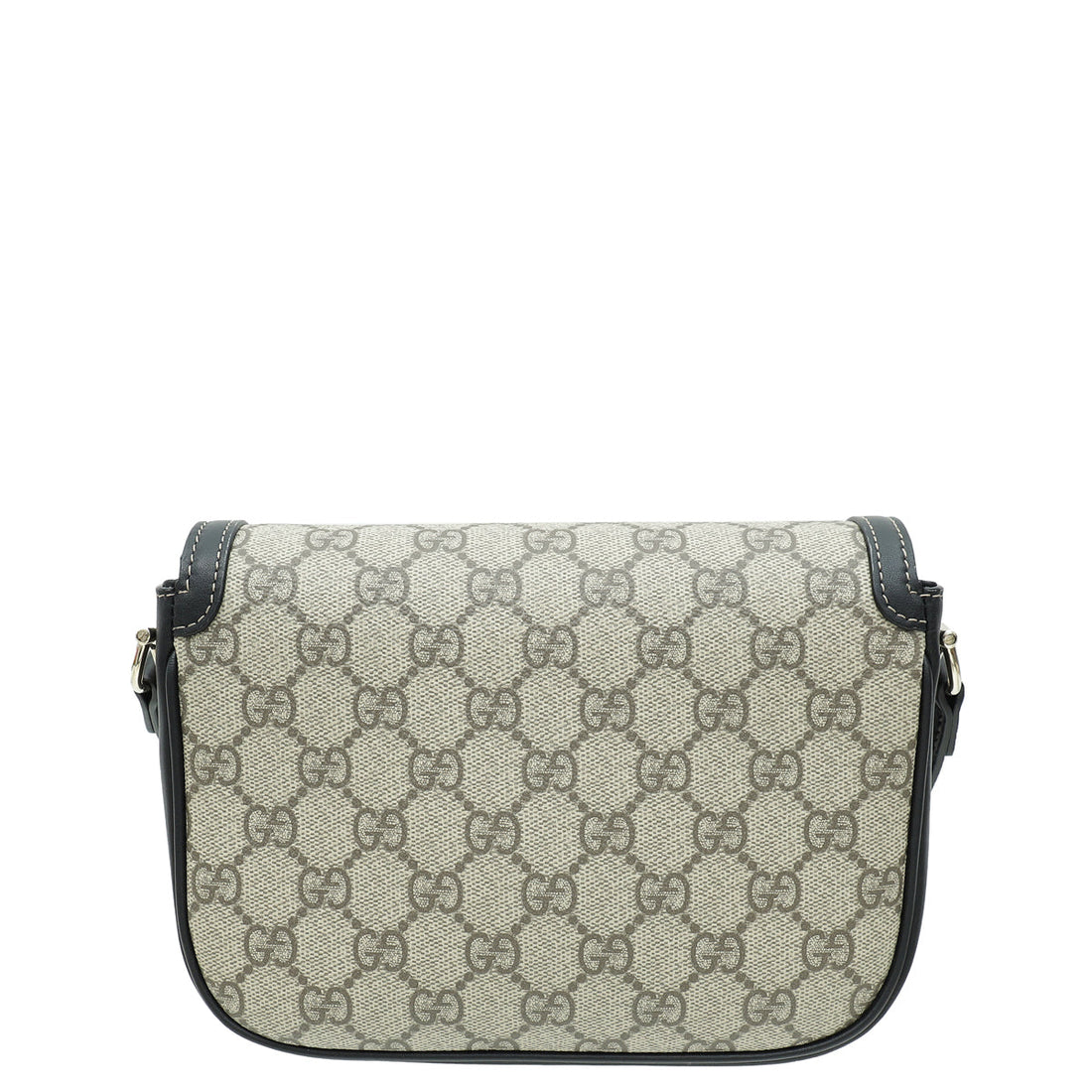 Gucci Bicolor GG Supreme Horsebit 1955 Flap Mini Bag