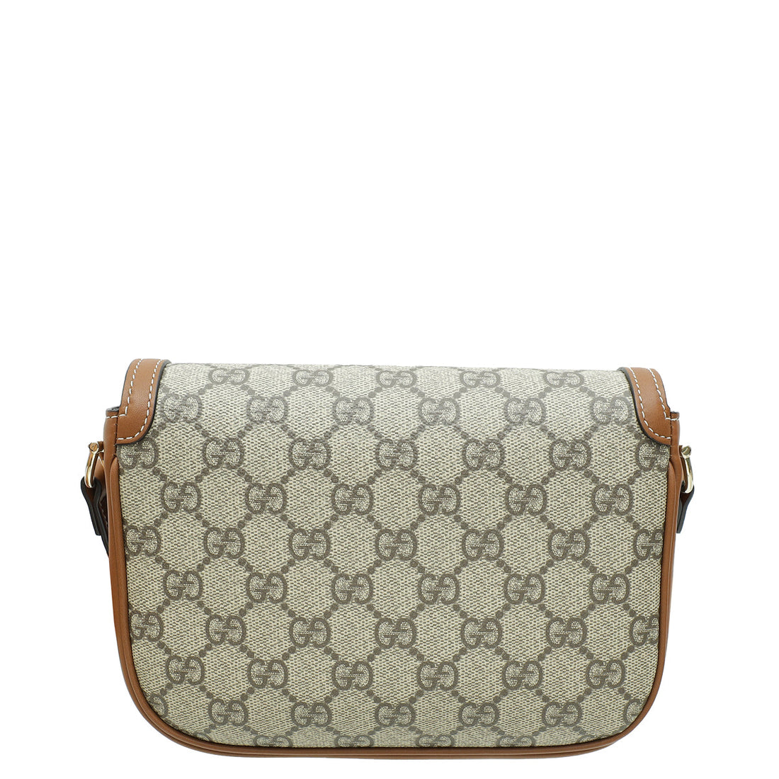 Gucci Bicolor GG Supreme Horsebit 1955 Flap Mini Bag