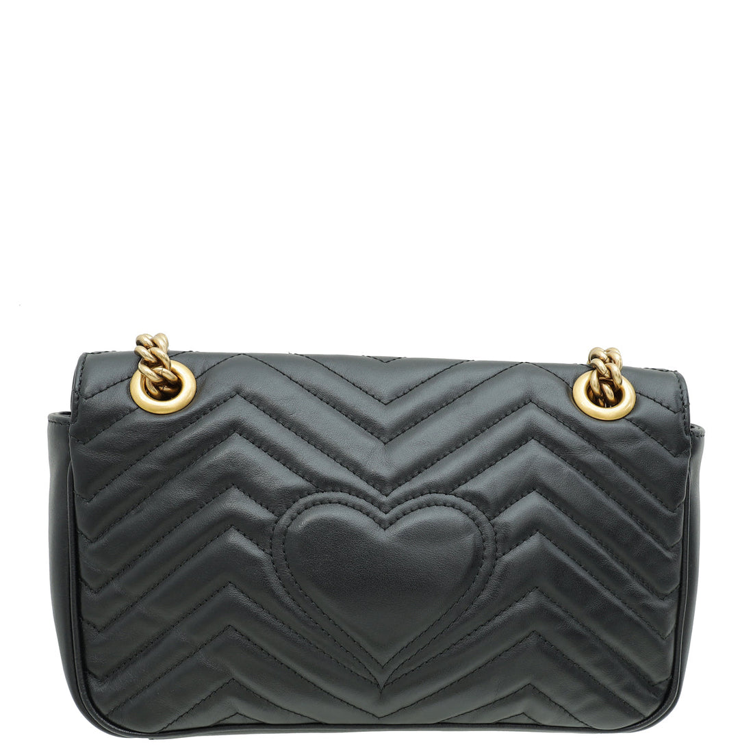 Gucci Black GG Marmont Matelasse Small Shoulder Bag