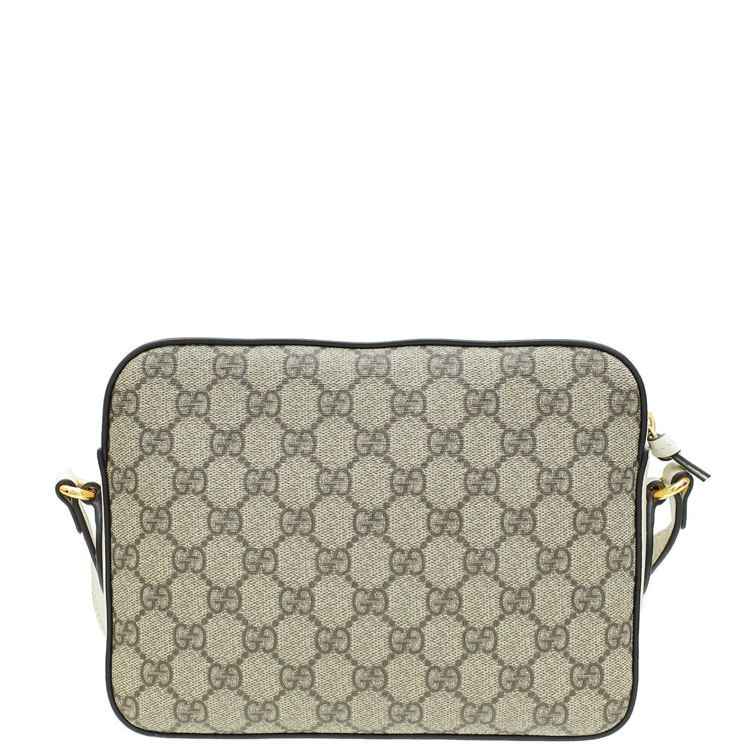 Gucci Bicolor GG Supreme 1955 Horsebit Small Shoulder Bag