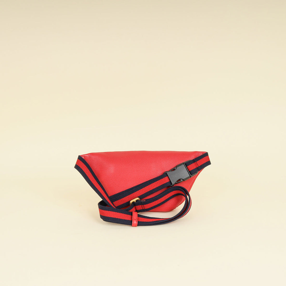 Gucci Red Logo Print Belt Bag