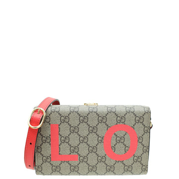 Gucci Bicolor GG Supreme Valentine's Day Mini Bag