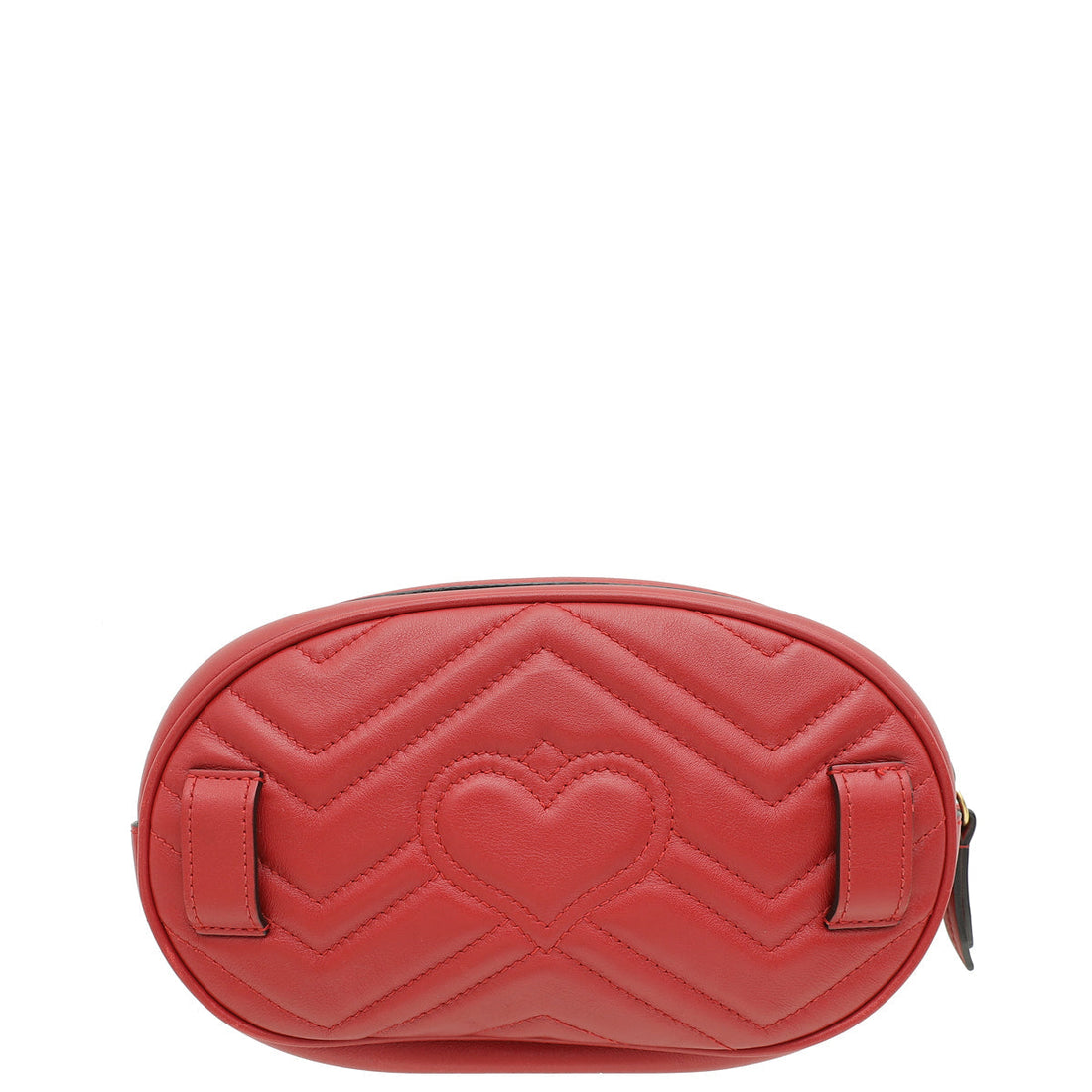 Gucci Red GG Marmont Small Belt Bag