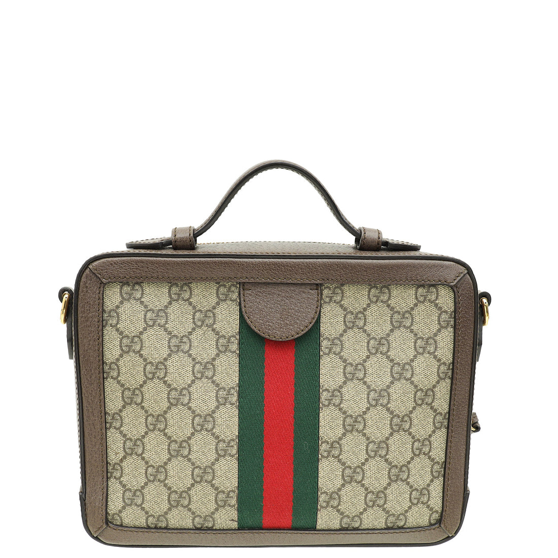 Gucci Bicolor GG Supreme Small Ophidia Top Handle Bag