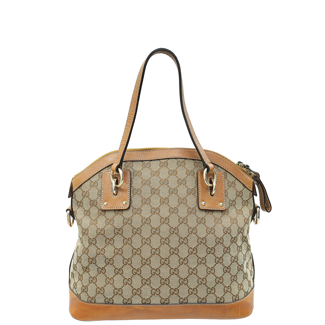 Gucci Bicolor GG Interlocking Dome Satchel Bag