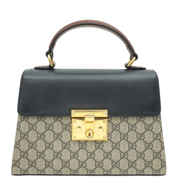 Gucci Tricolor Padlock Top Handle Bag