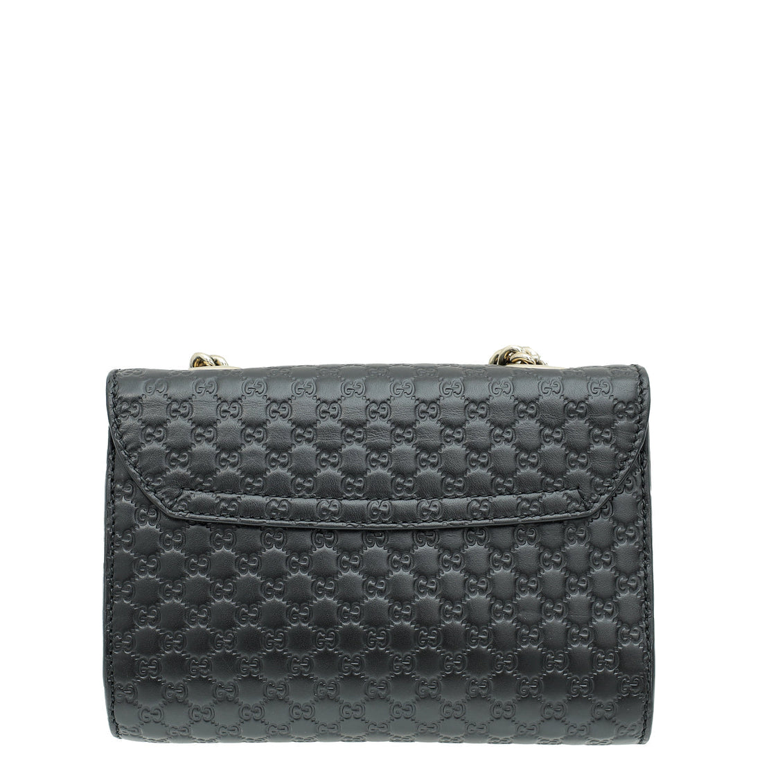 Gucci Black GG Microcannage Emily Mini Bag