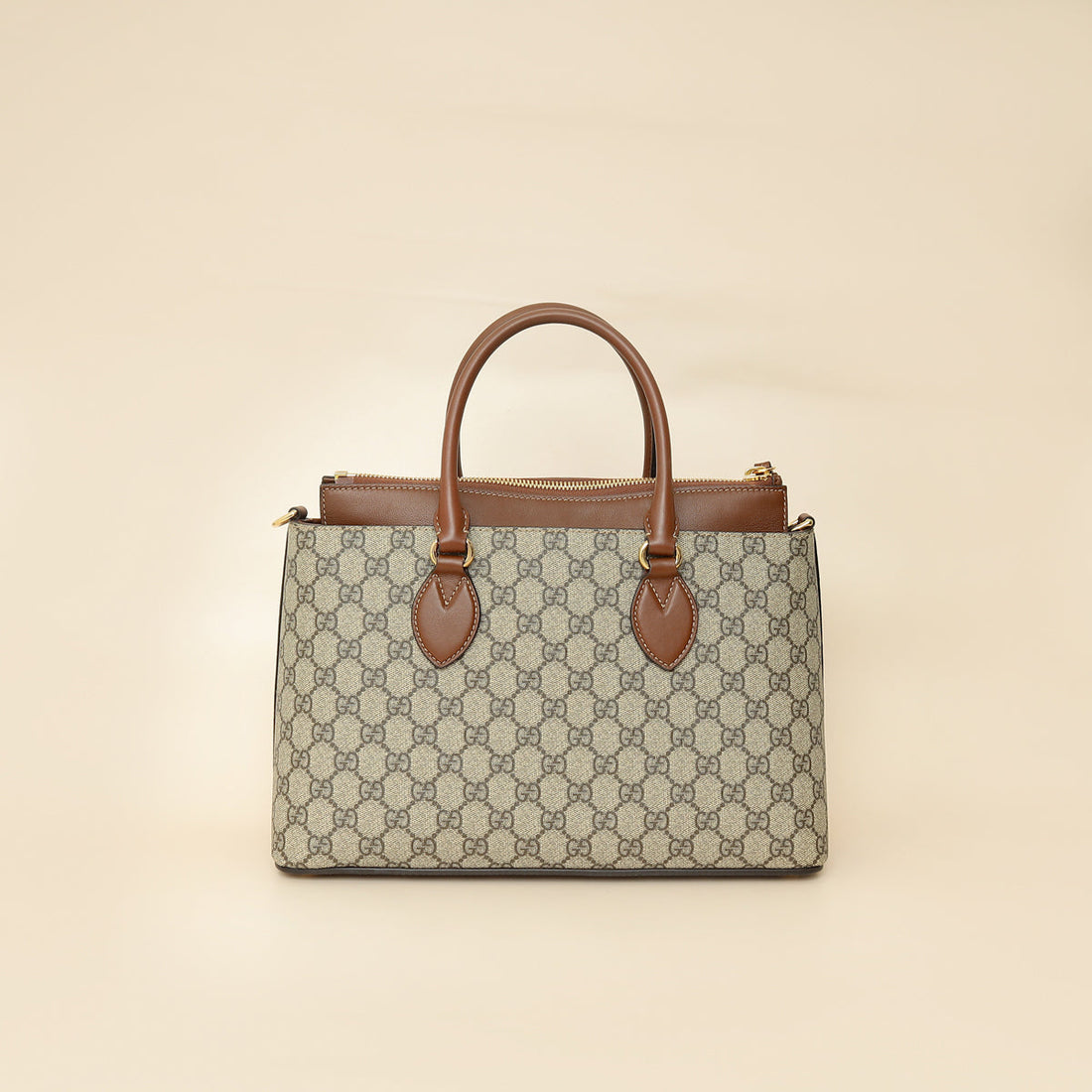 Gucci Bicolor GG Supreme Handles Tote Bag
