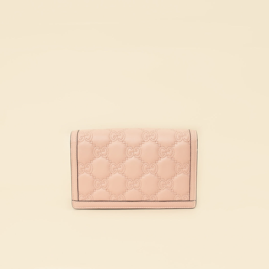 Gucci Light Pink GG Matelasse Wallet on Chain