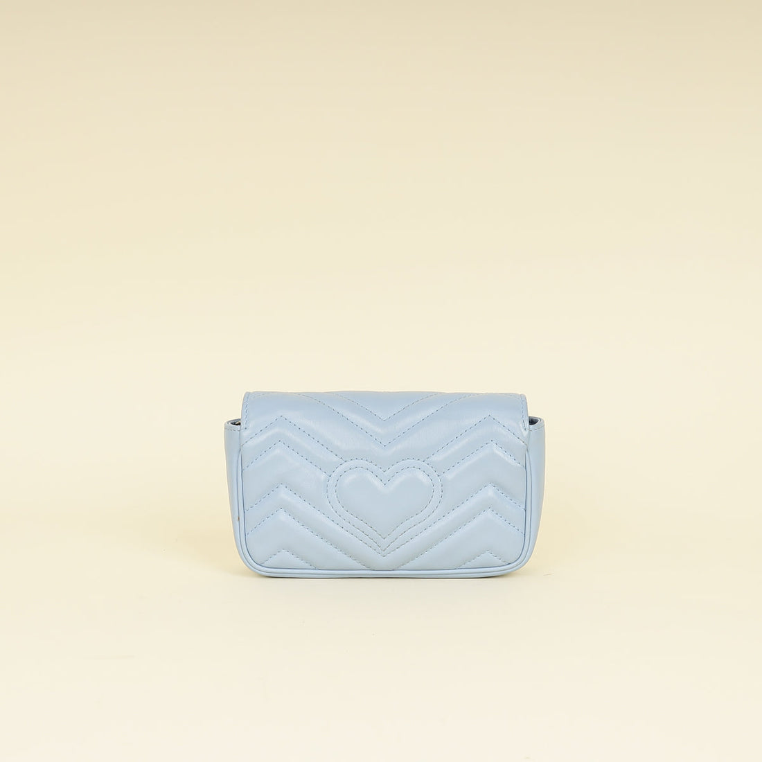 Gucci Light Blue GG Marmont Mini Chain Shoulder Bag