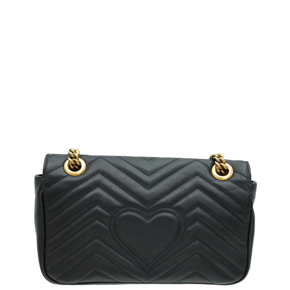 Gucci Black GG Marmont Matelasse Small Shoulder Bag