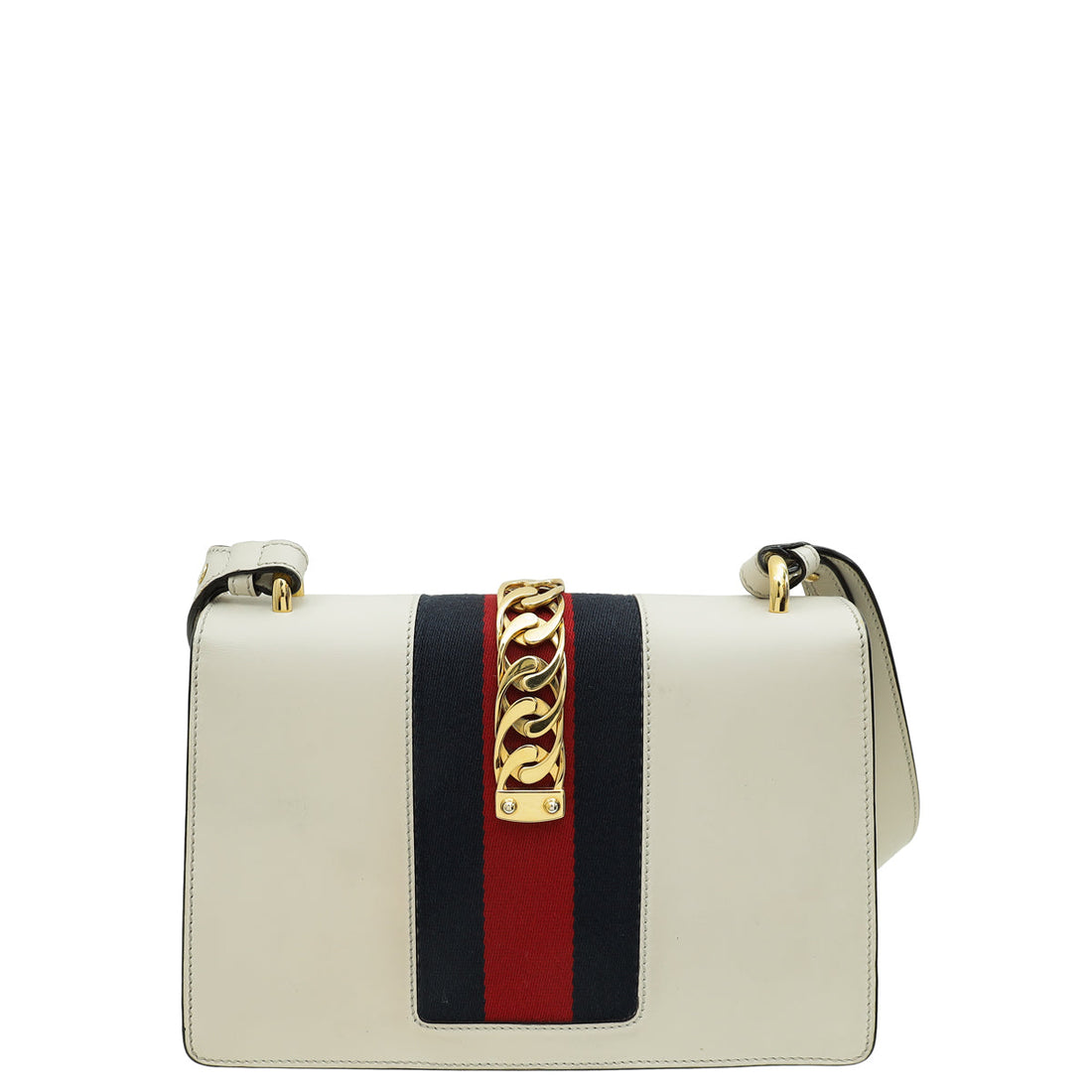 Gucci White Sylvie Small Shoulder Bag