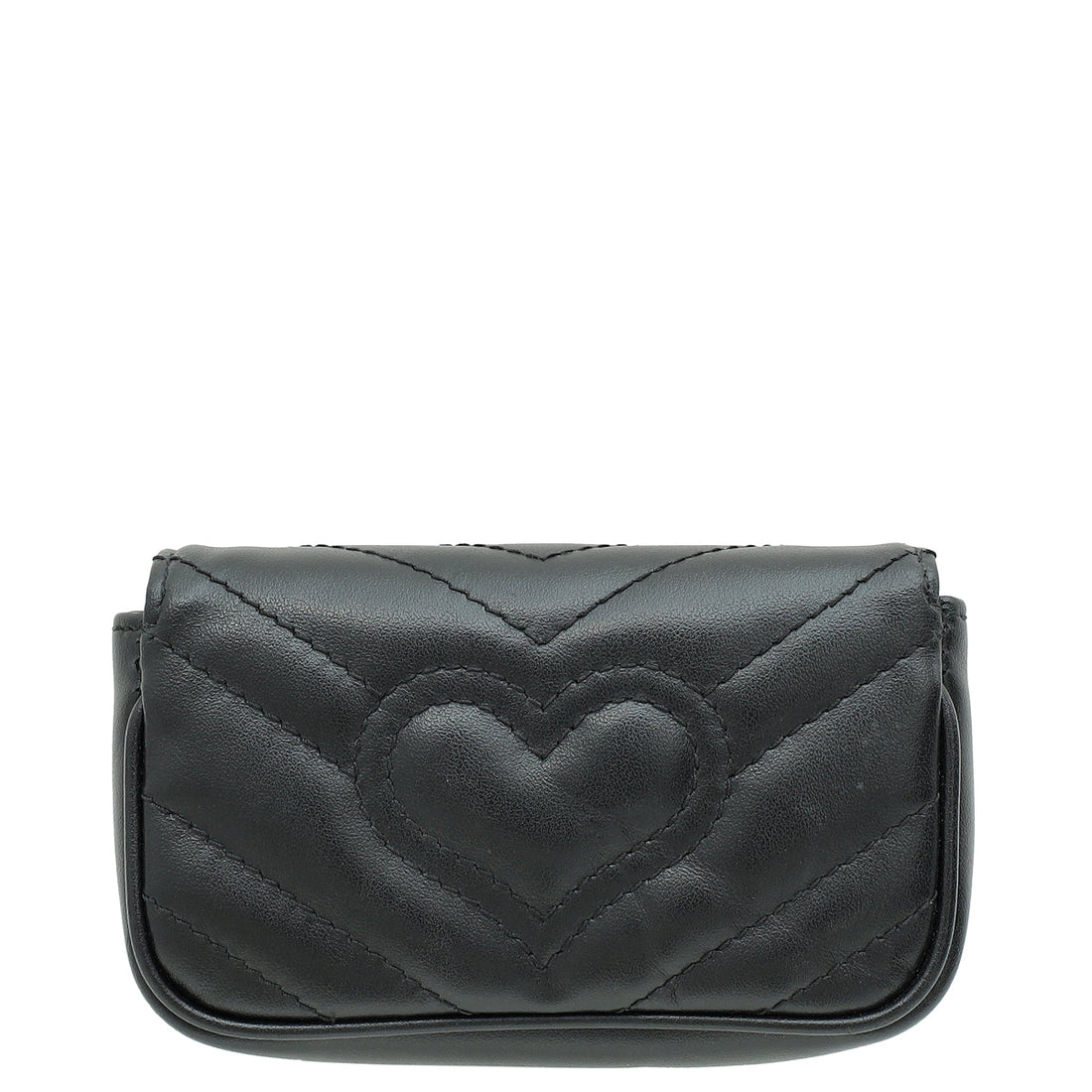 Gucci Black GG Marmont Chain Pouch