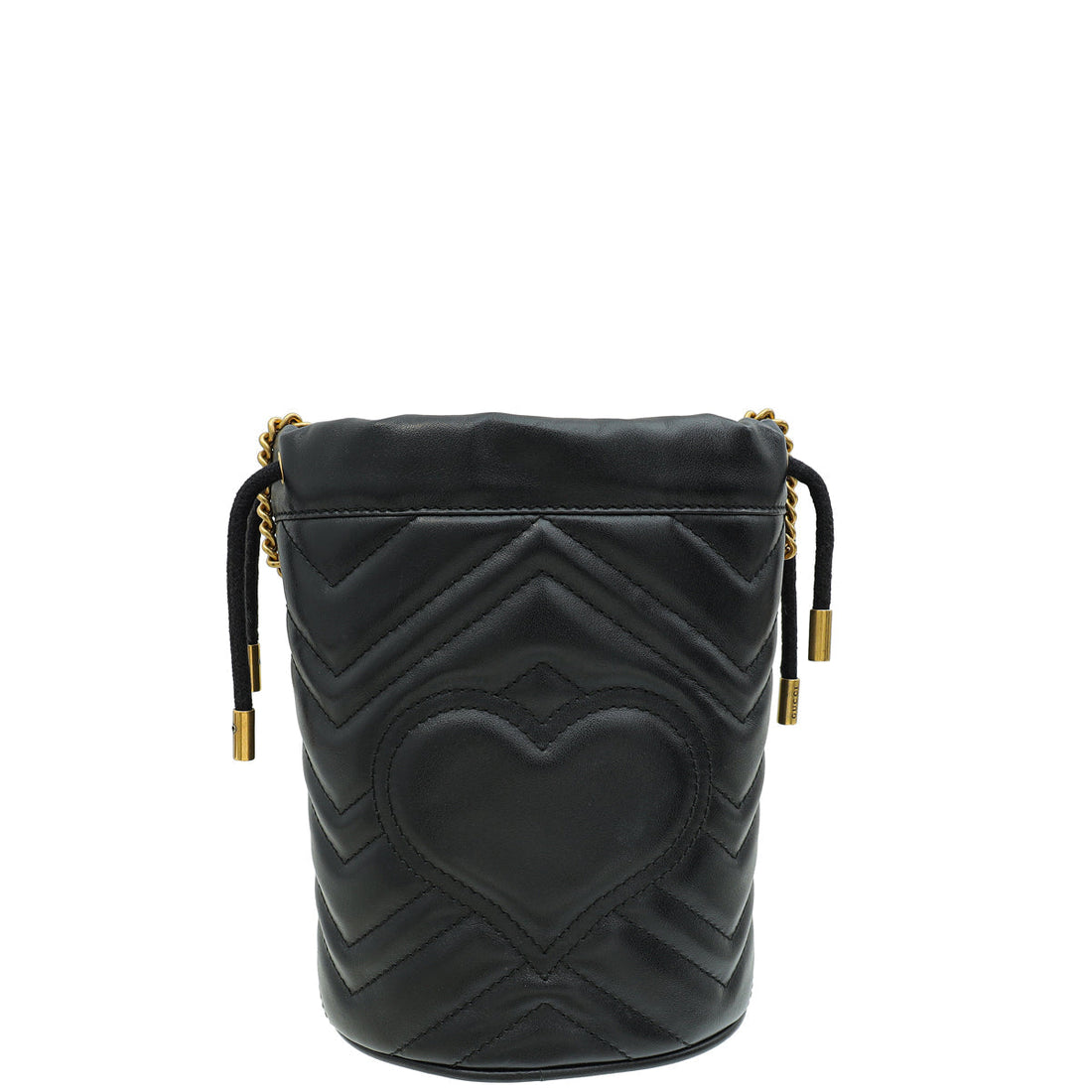 Gucci Black GG Marmont Mini Bucket Bag