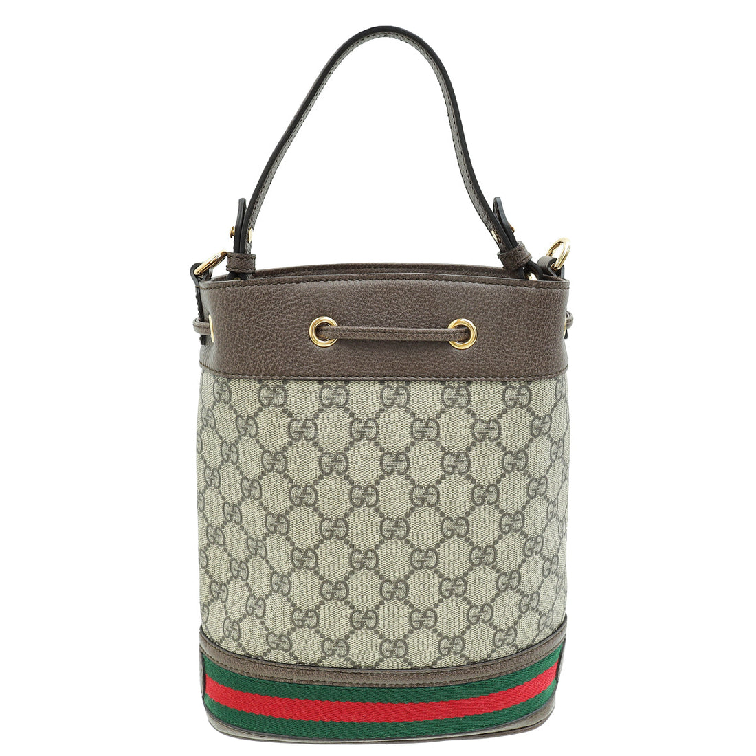 Gucci Bicolor GG Supreme Ophidia Small Bucket Bag
