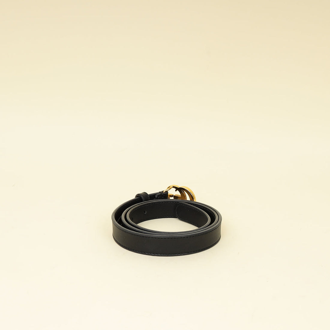 Gucci Black GG Marmont Thin Belt 30
