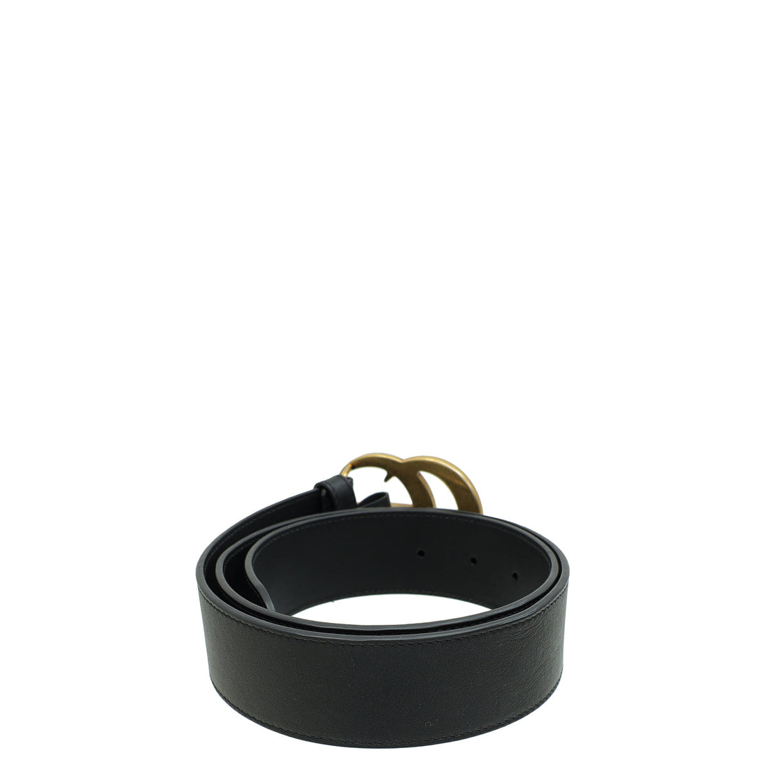 Gucci Black Double G Buckle Belt 32