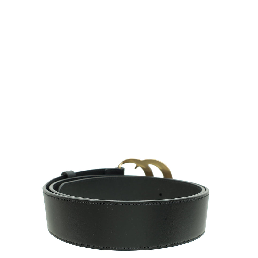 Gucci Black GG Marmont Wide Belt 36
