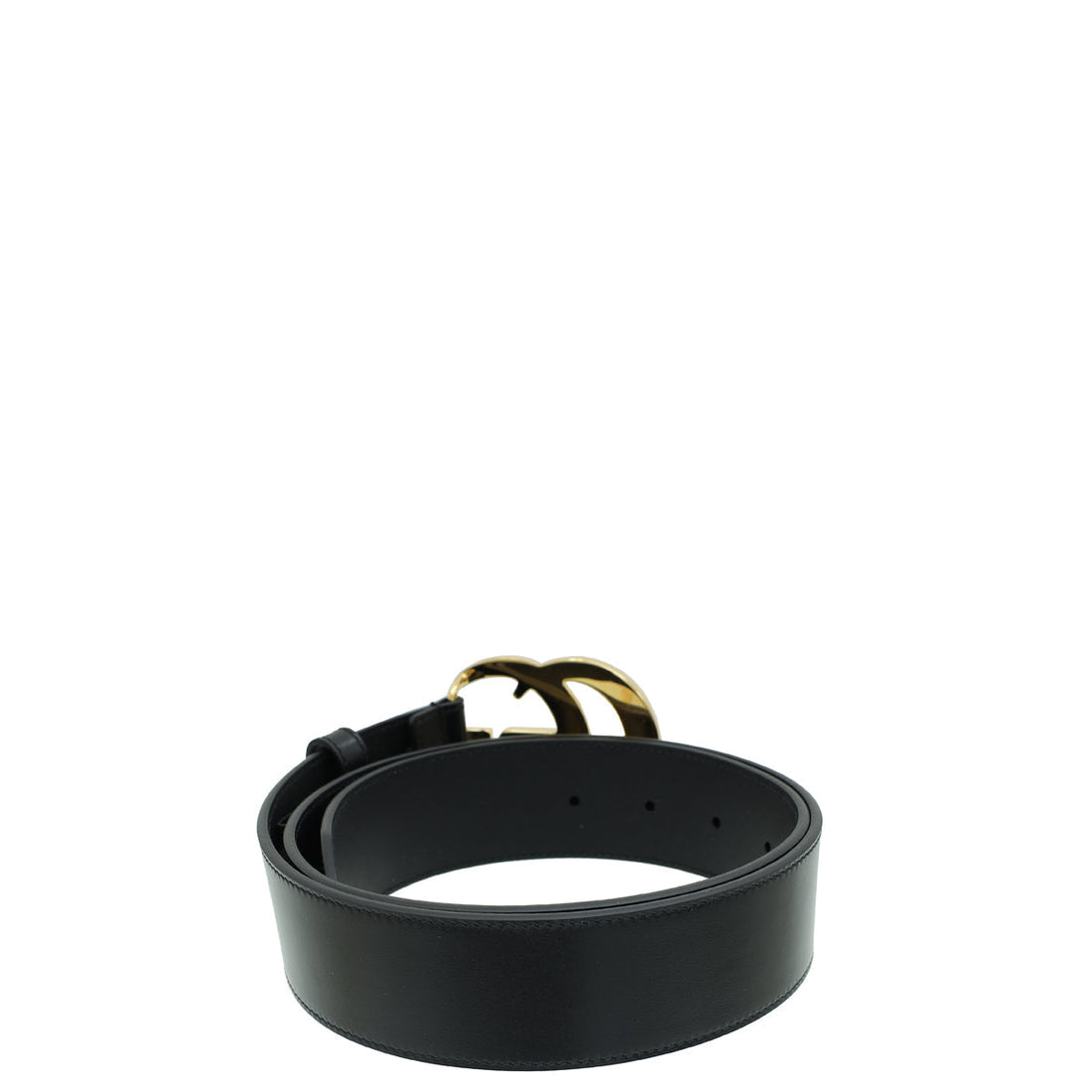 Gucci Black GG Marmont Wide Belt 34
