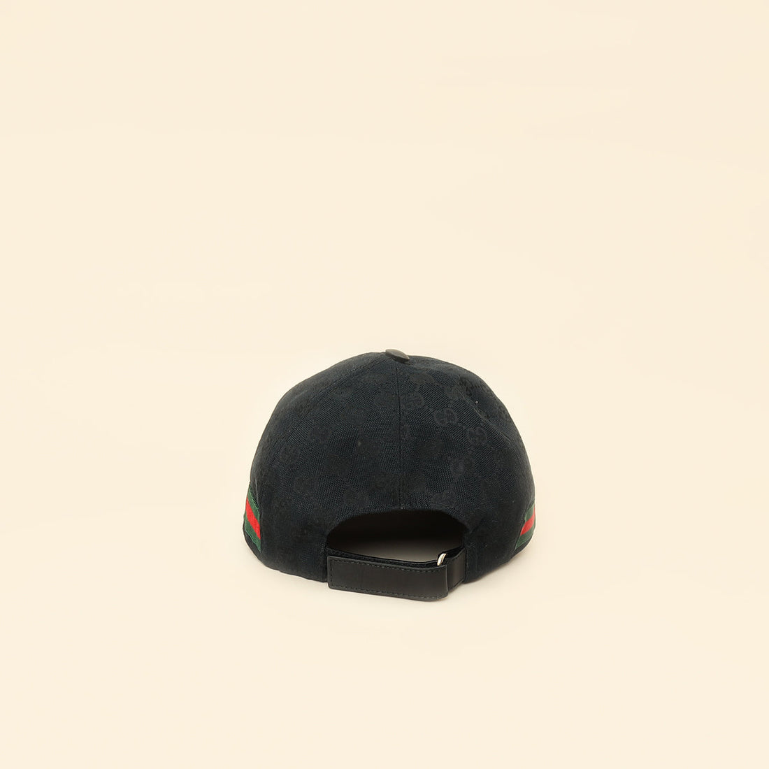 Gucci Ebony GG Web Large Baseball Hat