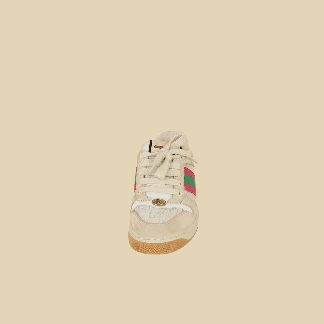Gucci Beige GG Screener Sneaker 35