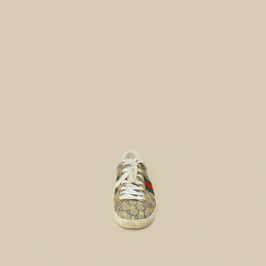 Gucci Ebony Bees GG Supreme Ace Sneaker 38.5
