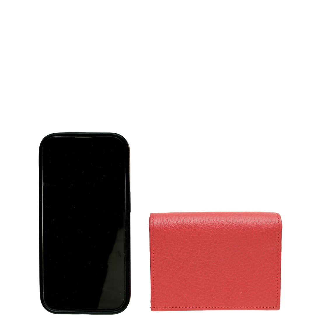 Gucci Red GG Marmont Small Card Case Wallet