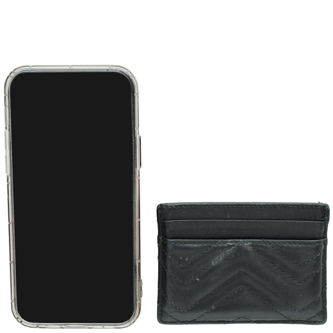 Gucci Black GG Marmont Card Holder