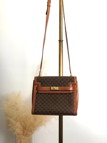 CELINE Macadam Turn Lock Shoulder bag Brown New 1:1 wgfg5n