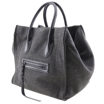 CELINE Tote Bag felt gray Luggage phantom Women New 1:1