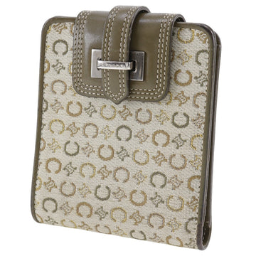 CELINE Bifold Wallet canvas khaki Women New 1:1