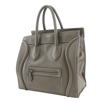 CELINE Tote Bag leather gray Luggage mini Women New 1:1